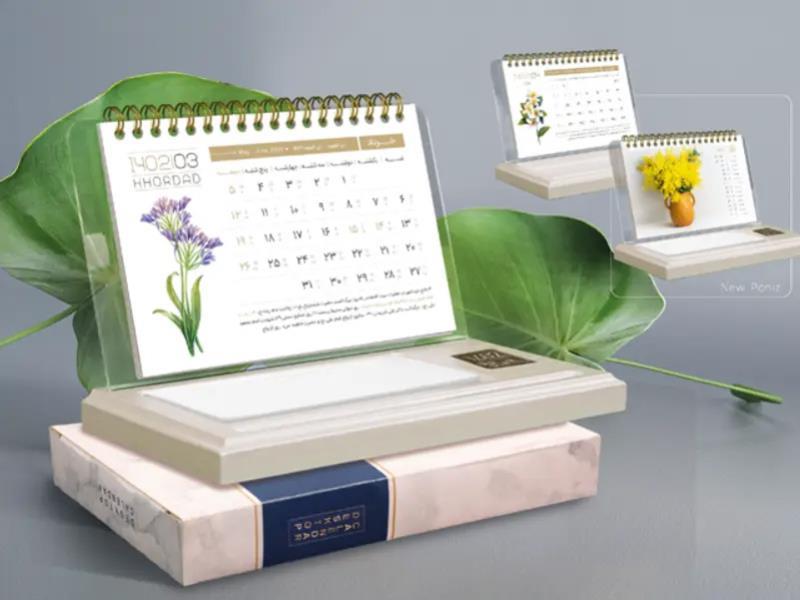 تبلیغات با تقویم رومیزی جدید