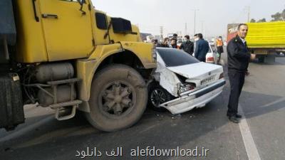 كاهش ۱۴ درصدی تلفات تصادفات در ۸ ماه اخیر